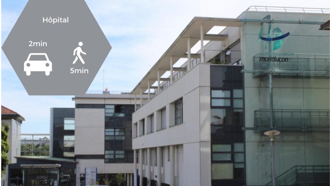 "Le Savanna" Magnifique T3 Montlucon Centre - Hopital - Parking Gratuit Dış mekan fotoğraf